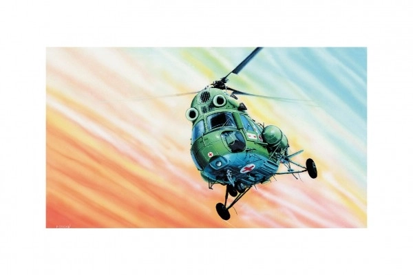 Model Kliklak Helikopter Mil Mi-2 27,6x30cm u kutiji 34x19,5x5,5cm