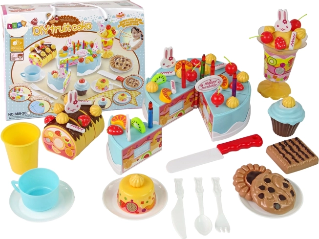 Set slatkiša na čičak – torta i kolačići s ukrasima