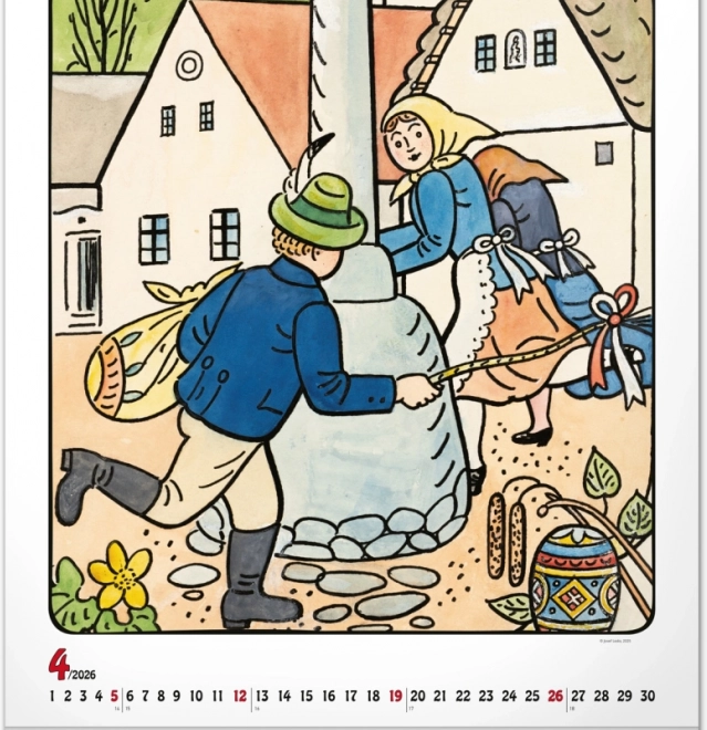 zidni kalendar Josef Lada 2026