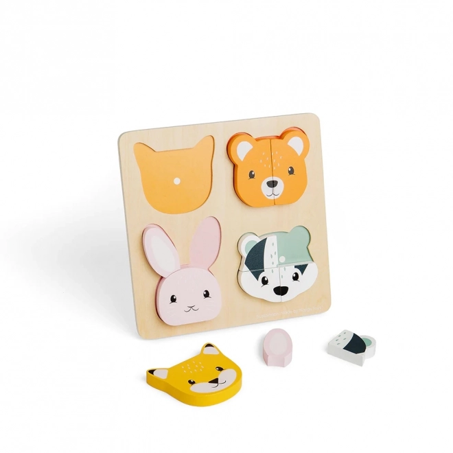 Drvene slagalice s ubacivanjem i brojanjem Bigjigs Toys