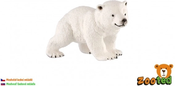Plastična figurica mladunčeta polarnog medvjeda 6 cm