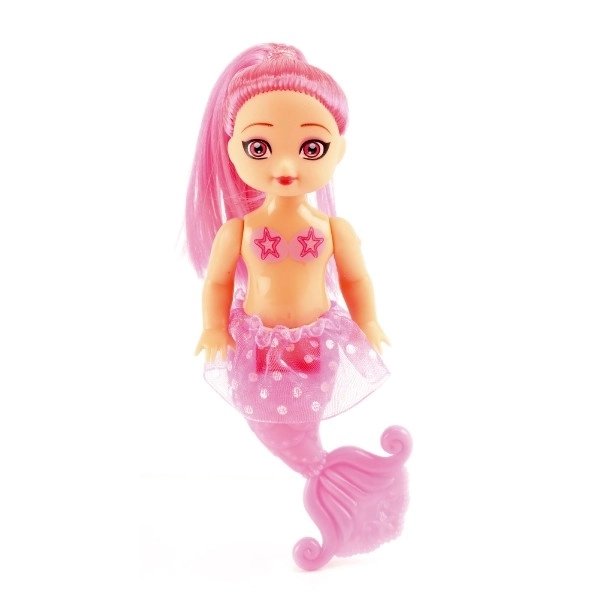 Lutka morska sirena 2 kom 10 cm plast s dodacima na kartici