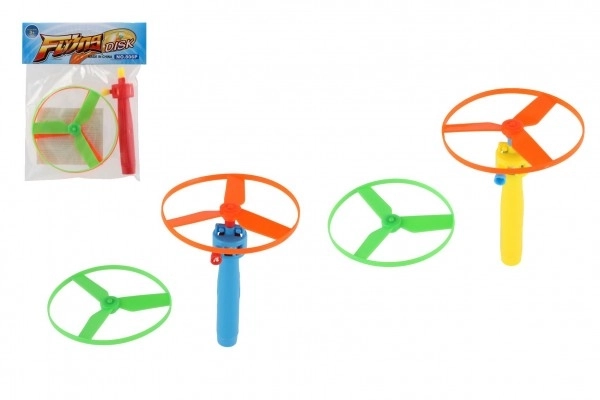 Izbacivačka vrtuljka + starter plast 9cm 2 boje u vrećici