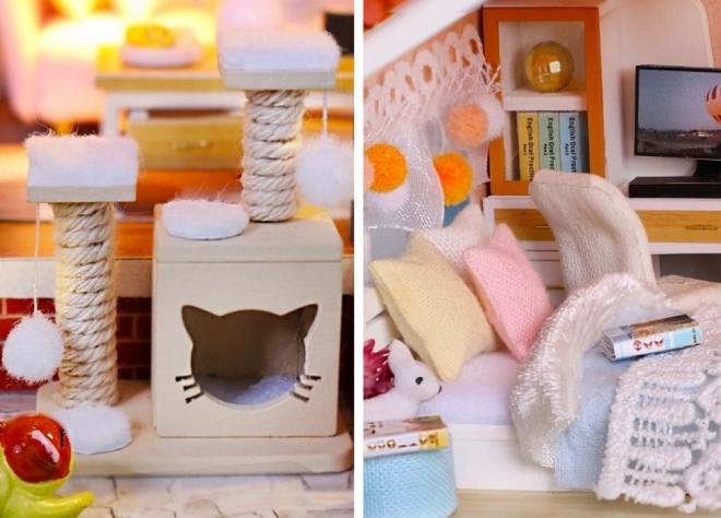 Dvadeset miniatura kućica Kuća šarene glazure