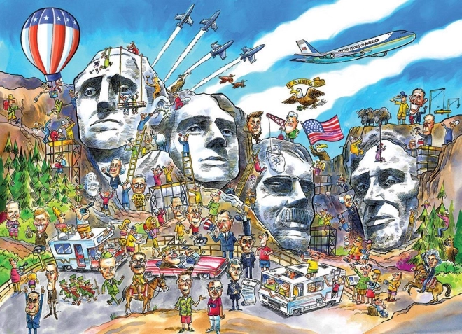 Puzzle DoodleTown: Mount Rushmore 1000 dijelova – COBBLE HILL