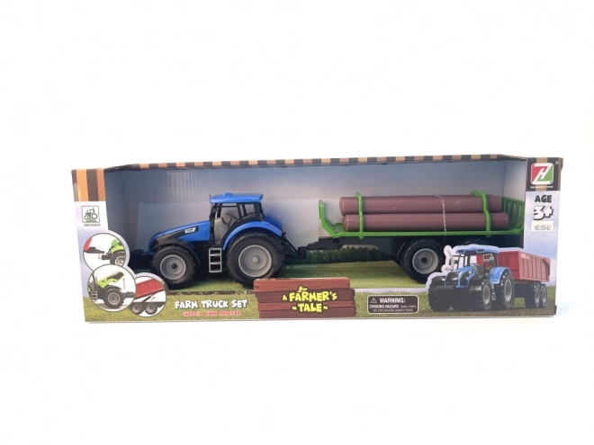 Igračka Traktor s Prikolicom za Balvane za Djecu