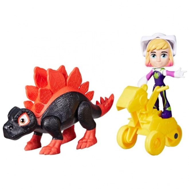 Spider-man kvaki i njegovi nevjerojatni prijatelji figurica s dinosaurom i dodatnom opremom