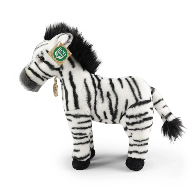 Plišna zebra stojeća 30 cm EKOLOŠKI PRIHVATLJIVO
