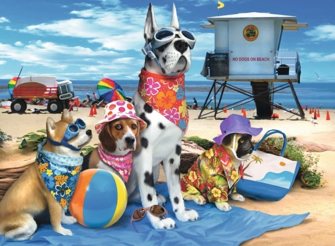 Ravensburger puzzle Zabrana pasa na plaži XXL 100 dijelova