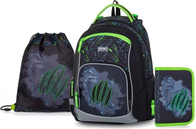 OXYBAG Školski set 3 komada OXY GO Dino