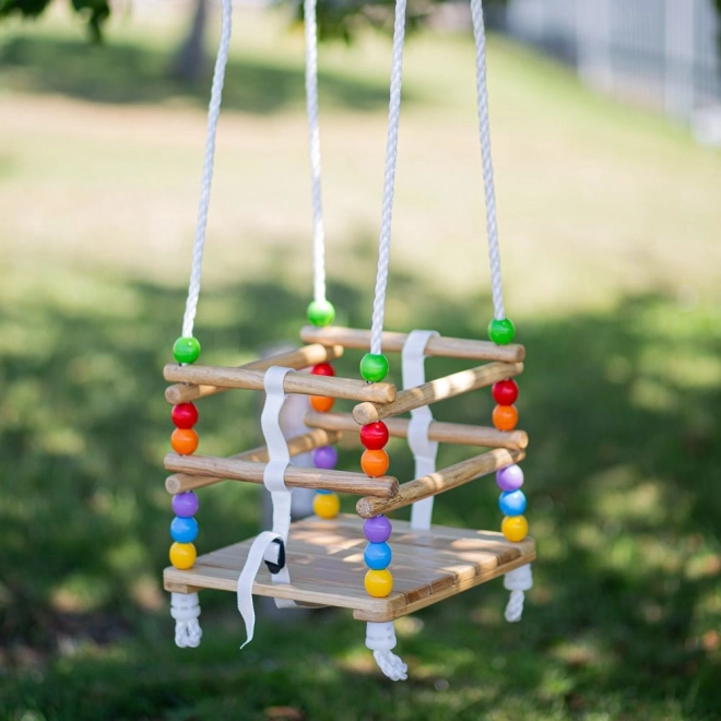 Drvena ljuljačka s perlicama Bigjigs Toys