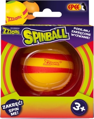 Spinball žonglerska loptica žuta s crvenom