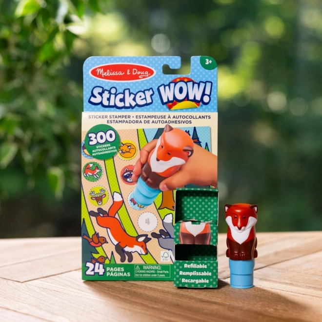 Naljepnica WOW! Samoljepljiva naljepnica lisica