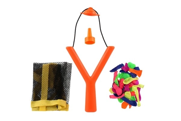 Praćka s vodenim bombama/balonima 36 kom plastika 14x19cm 2 boje u vrećici
