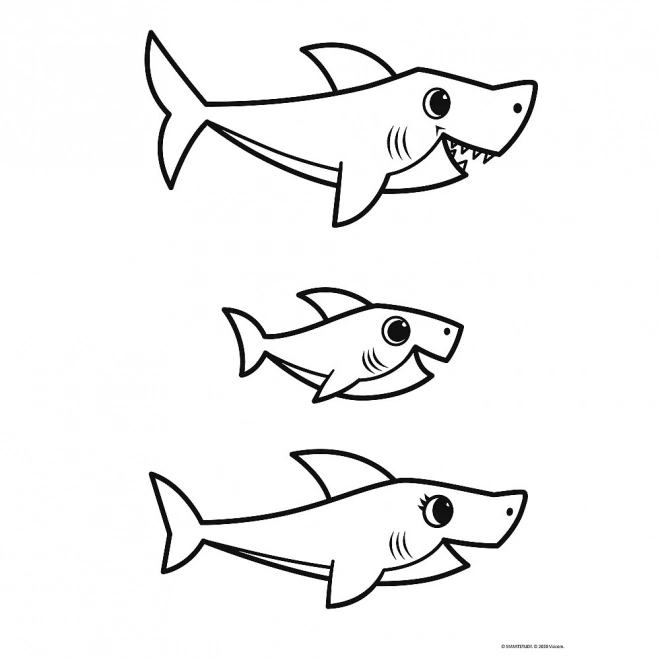 Baby MAXI 2x10 dijelova puzzle Sretan Dan Morskog Psa, Baby Shark