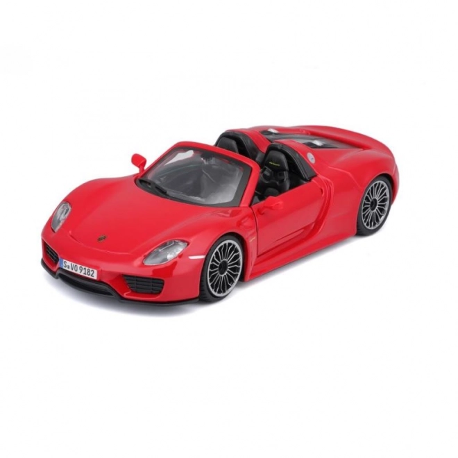 Kovinsko autiće Porsche 918 Spyder crveno