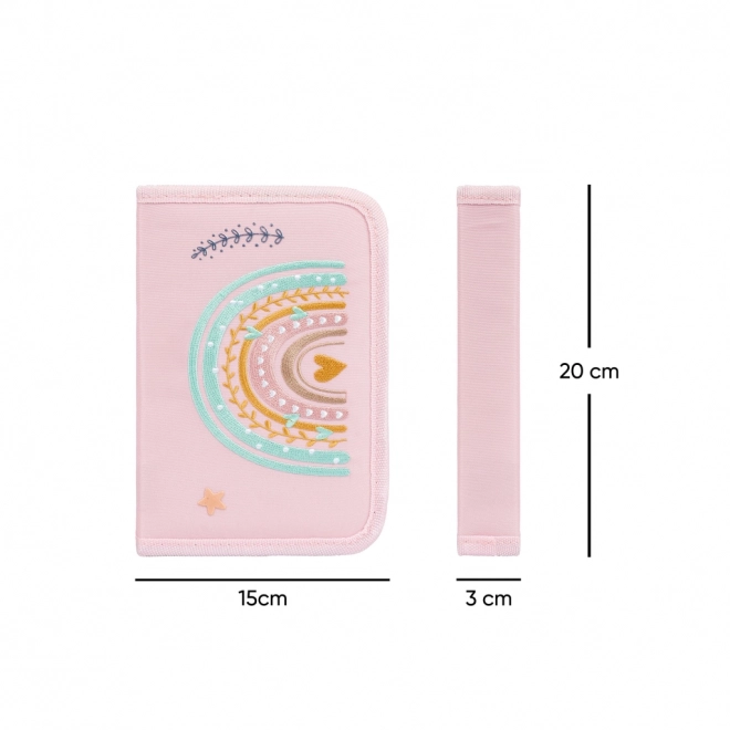 BAAGL 3 SET Zippy Duha roze: torba, pernica, vrećica