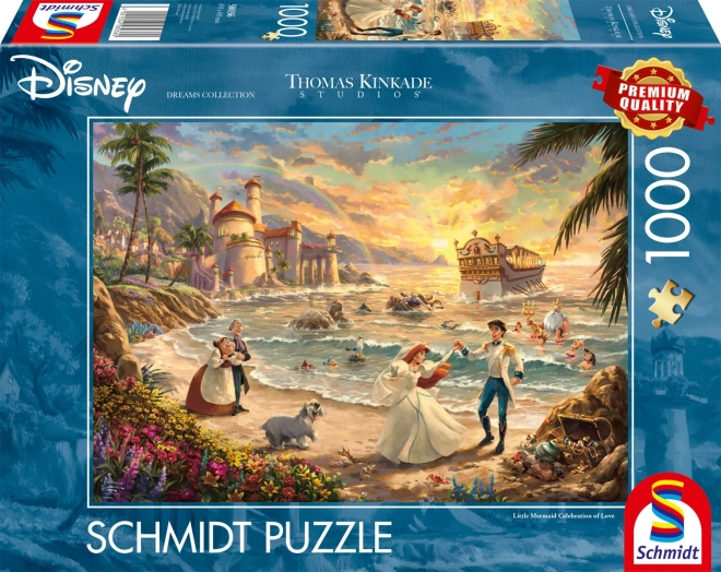 Puzzle Disney: Mala sirena - Proslava ljubavi 1000 komada