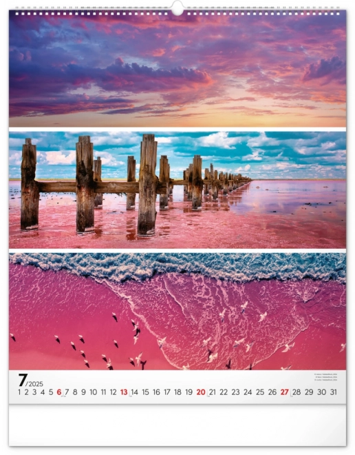 NOTIQUE Zidni kalendar Paleta 2025, 48 x 56 cm