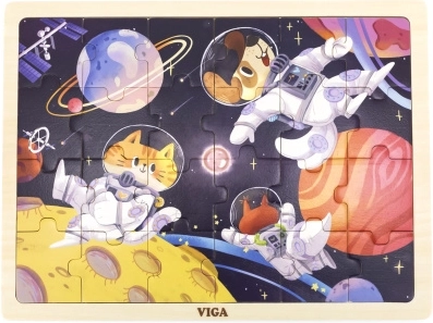 Drvene puzzle Svemirska avantura 24 dijelova VIGA