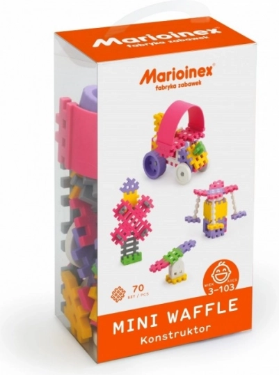 Konstrukcijski set Mini Waffle 70 kom za djevojčice