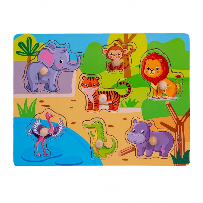 Drvene puzzle ZOO