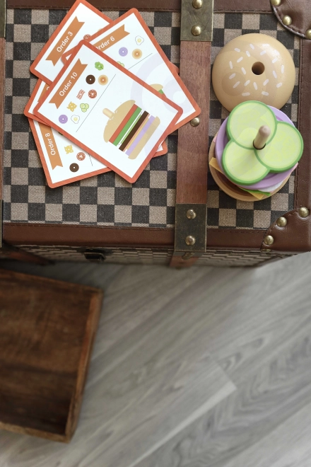 Drvena burger restoran WOOPIE GREEN za djecu