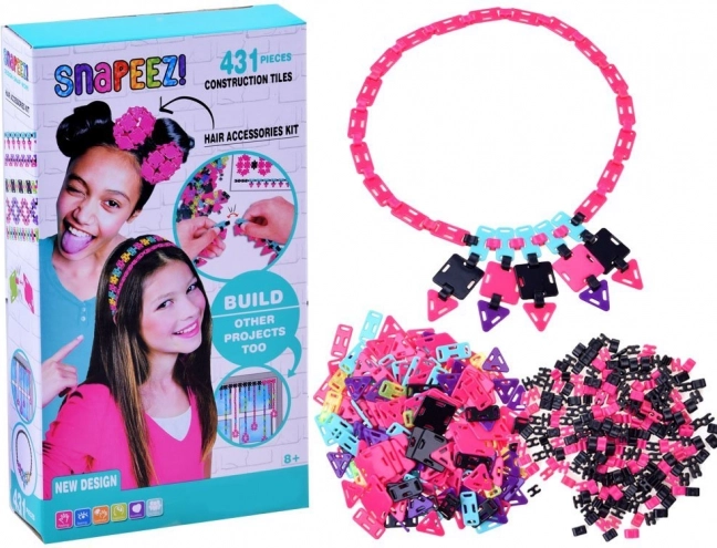 Kreativni set perlica Snapeez 431 kom