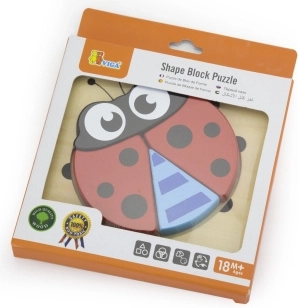 Drvene mini puzzle bubamara VIGA