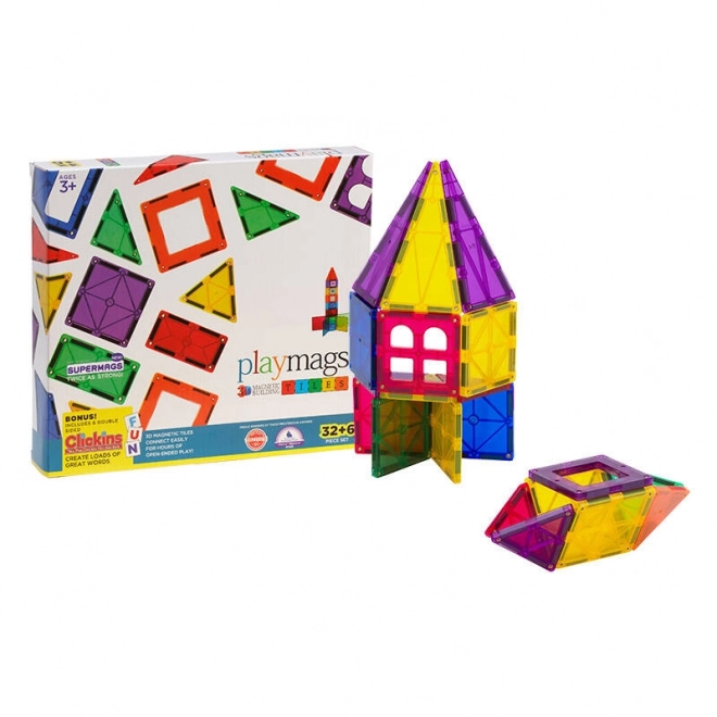 Magnetski set za gradnju Playmags 165 set 32 komada