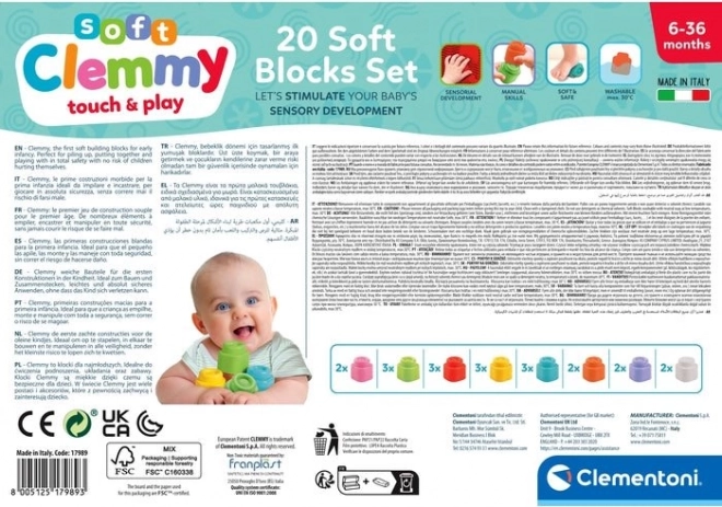 Meke kocke Clemmy set 20 komada