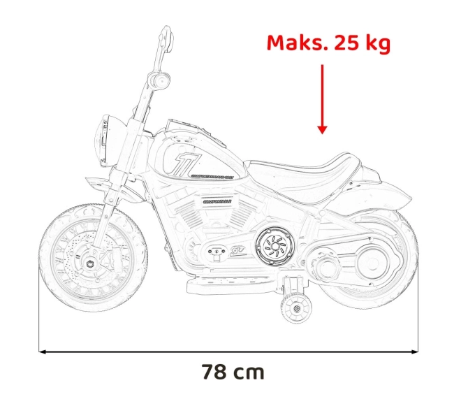 Motocikl Chopper FASTER
