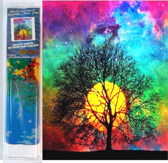 Set za dijamantno slikanje NORIMPEX šareni zalazak sunca 30 × 40 cm