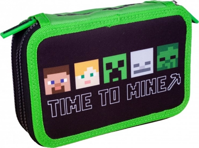 Školski pernica Minecraft Alex i Steve s tri razine