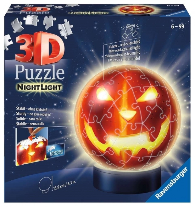 Ravensburger 3D svjetleća bundeva glava 74 dijelova