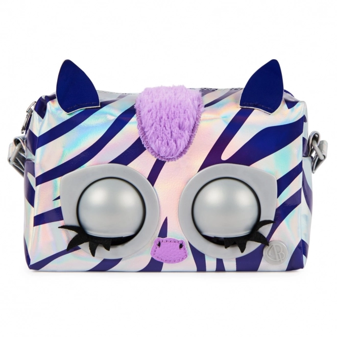 Metalna interaktivna torbica Purse Pets zebra