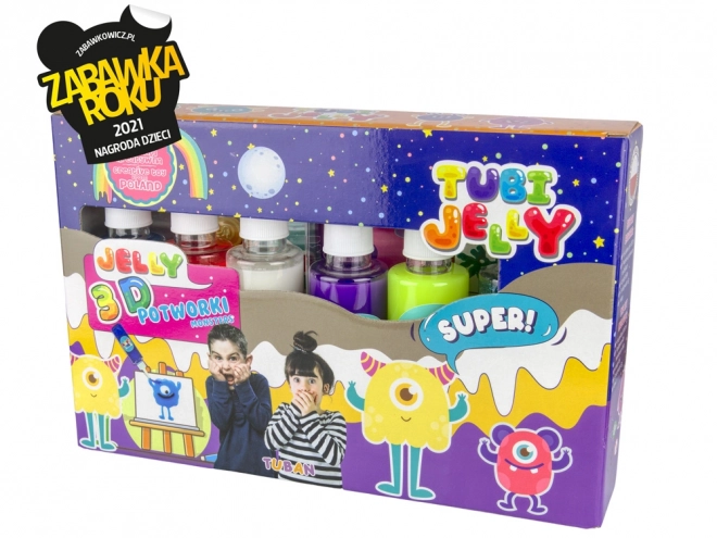 Tubi Jelly set 6 boja - Čudovišta