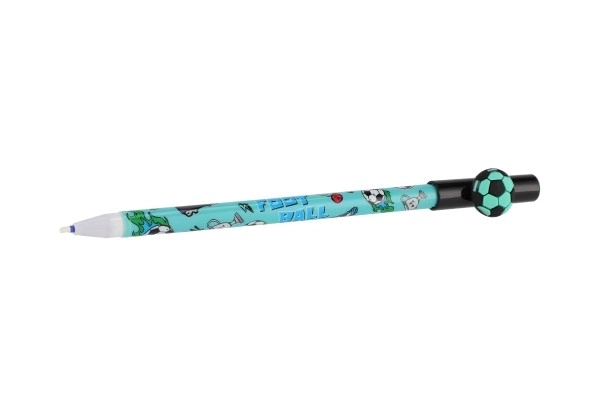 Olovka/pero za brisanje nogometna lopta 16cm plastika 6 boja 36kom u kutiji