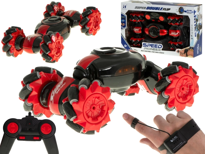 RC kaskaderski auto Speed Pioneer 360 – Crvena