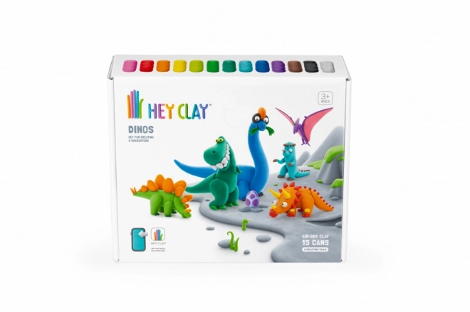 Plastična masa Hey Clay set Dinosauri