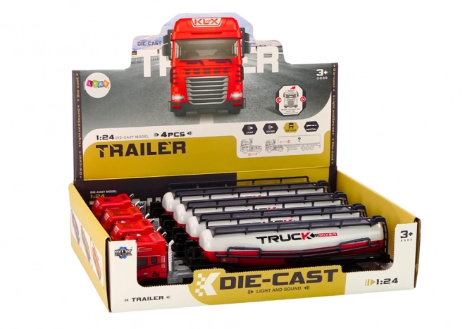Teretni kamion s prikolicom TIR Tanker 1:24 Crvene zvukove