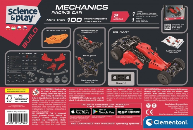 CLEMENTONI Science&Play Mehanička laboratorija Formula 1, 2u1