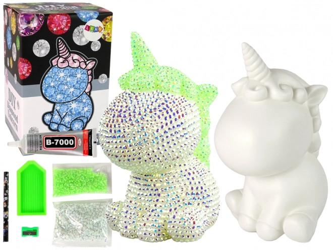 Kreativni set DIY Dijamantni Jednorog Zeleni