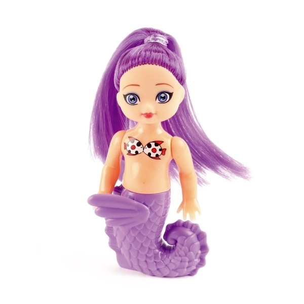 Lutka morska sirena 2 kom 10 cm plast s dodacima na kartici
