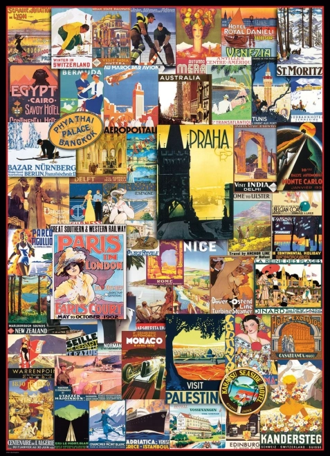 Puzzle Putnički plakati 1000 dijelova EUROGRAPHICS