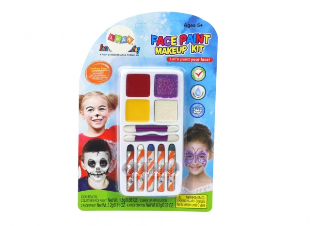 Set za oslikavanje lica Šareni svjetlucavi pastelni kistovi