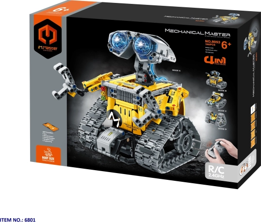 IM.Master Građevinski robot WALL-E 4u1 RC upravljač/aplikacija 15,5x21x19,5 cm