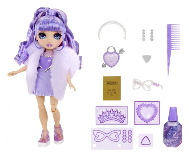Rainbow High Kreativni Kristali lutka – Violet Willow