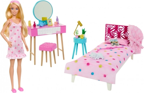 Barbie – set spavaće sobe s lutkom