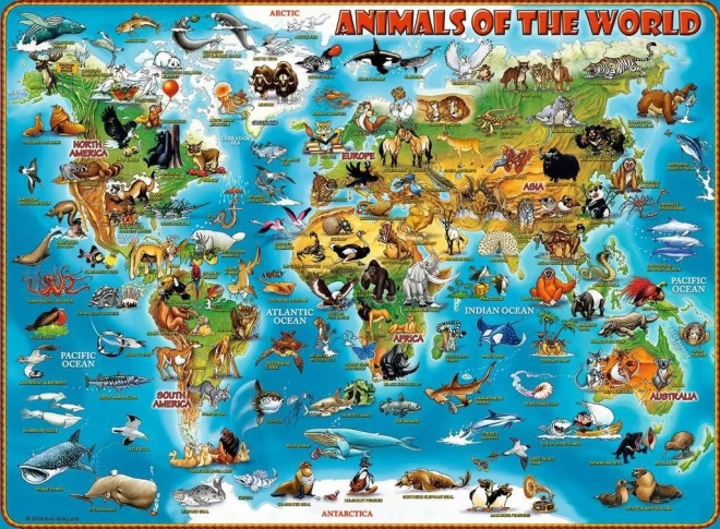RAVENSBURGER Puzzle Životinje svijeta XXL 300 dijelova